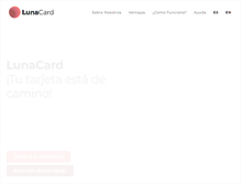 Tablet Screenshot of lunacard.com